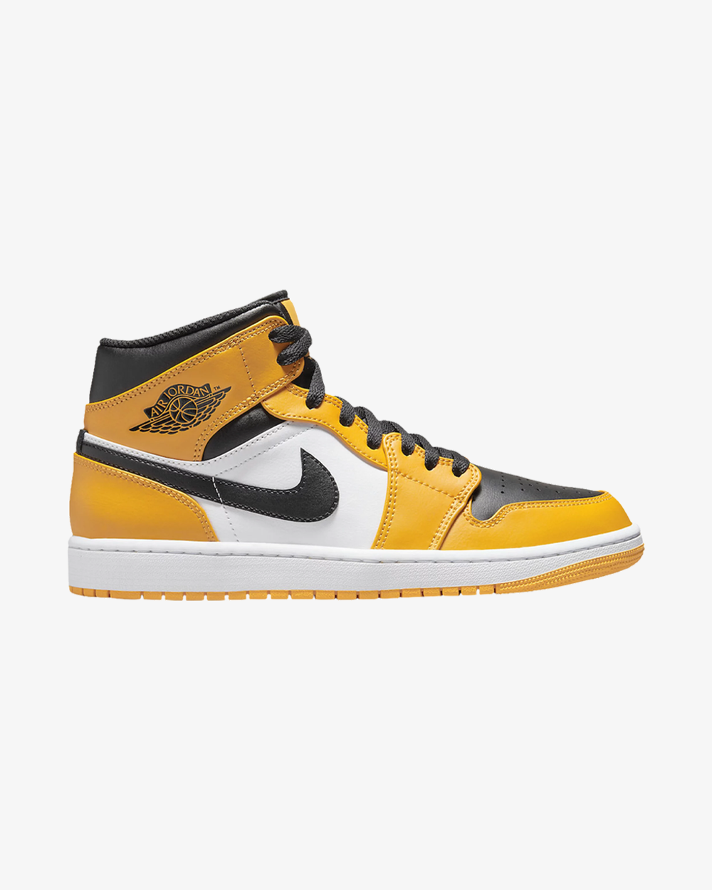 NIKE AIR JORDAN1 MID TAXI REVERSE YELLOW TOE (NEW)
