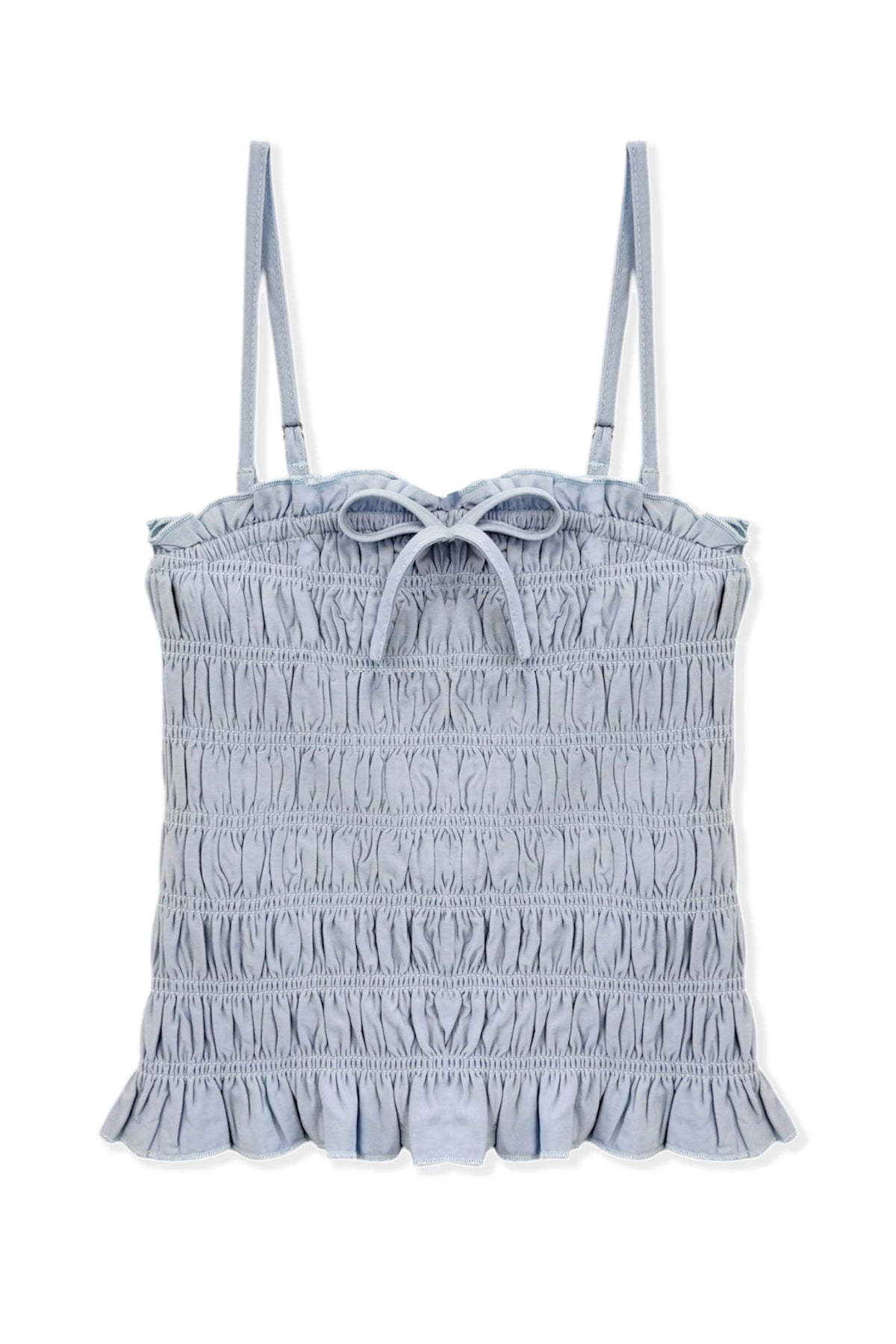 JUNIOR ALMA SOLID GATHERED CAMI TOP