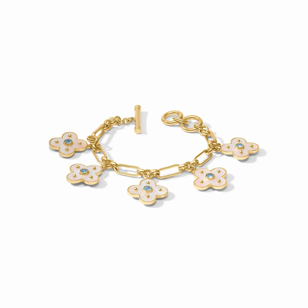 Colette Charm Bracelet - Chalcedony Blue