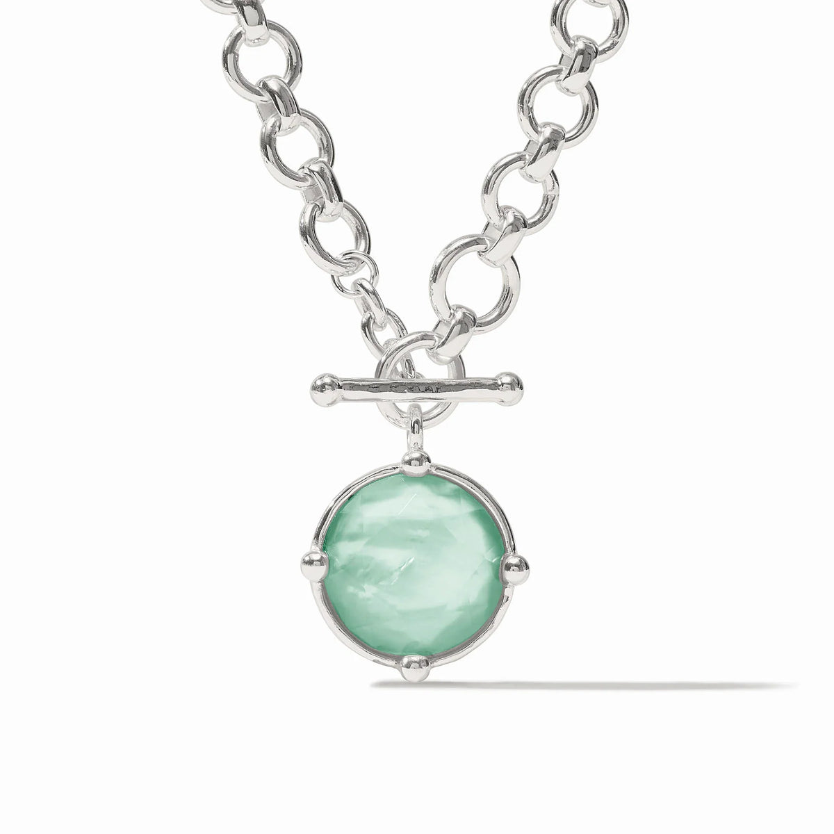 Honeybee Demi Necklace - Iridescent Aquamarine Blue