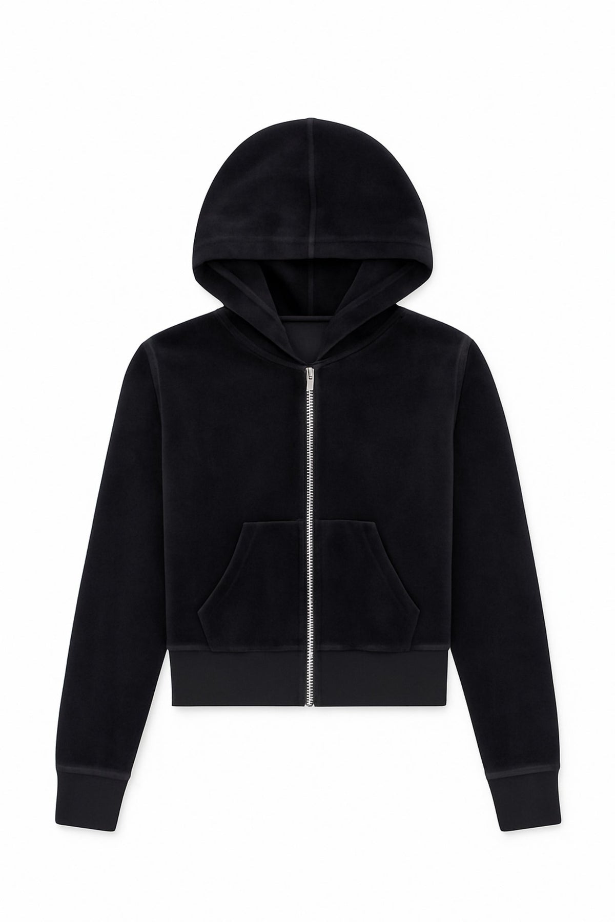TWEEN JADE VELOUR ZIP HOODIE