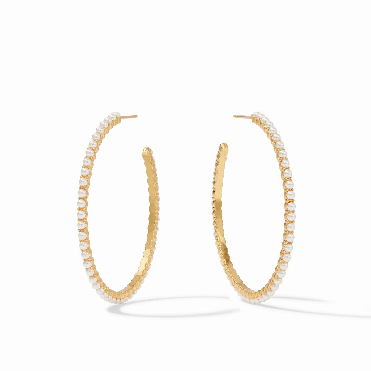 Juliet Hoop - Gold Pearl