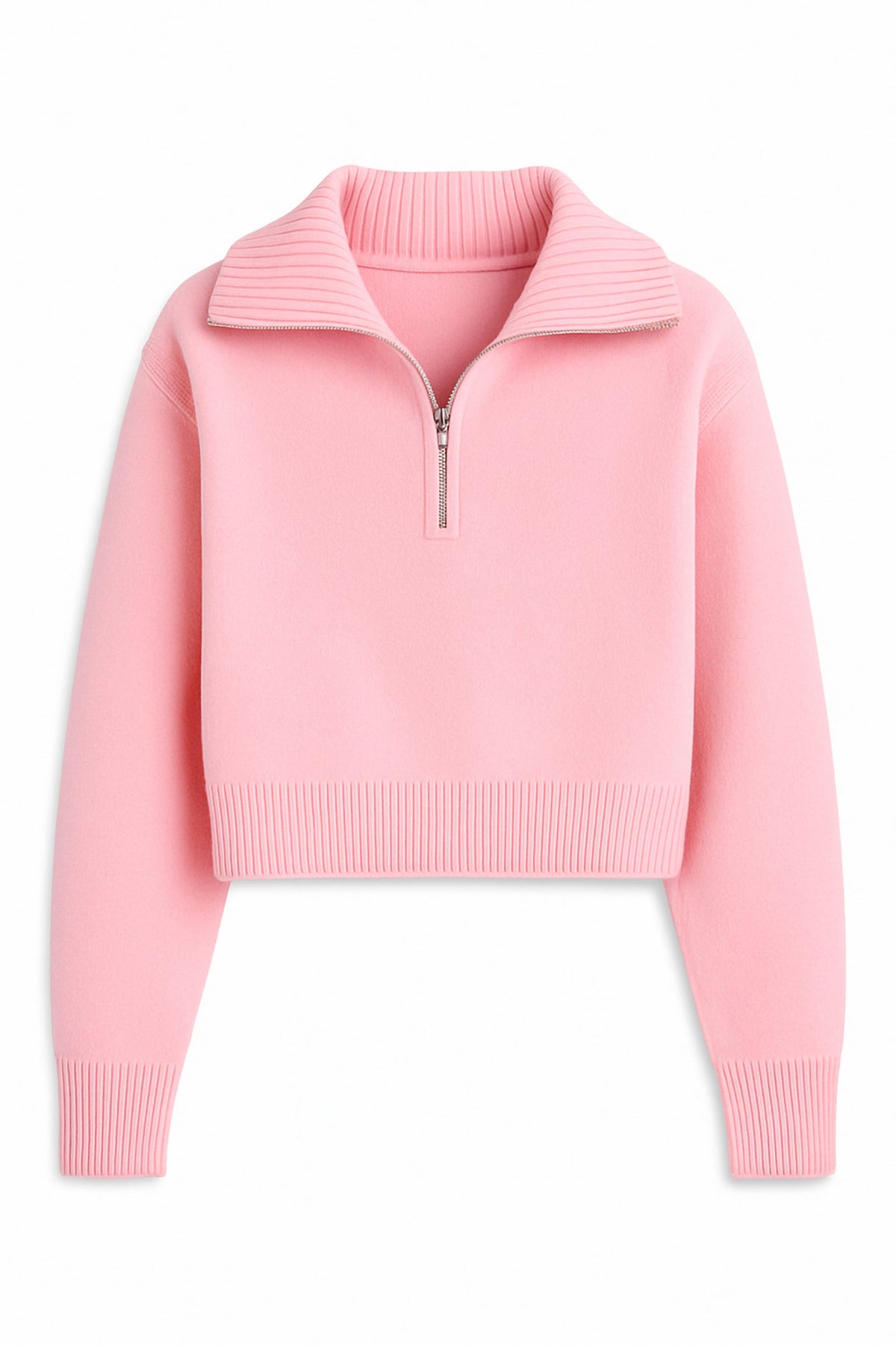 JUNIOR MARISSA QUARTER ZIP SWEATER