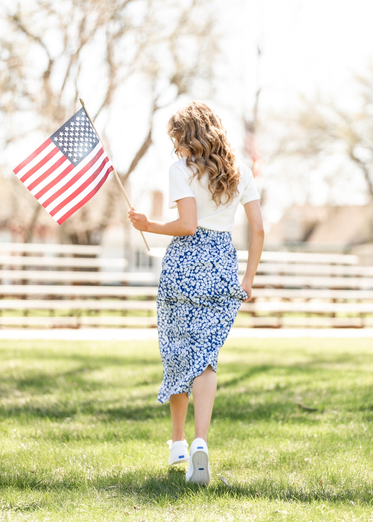 Braylyn Floral Midi Skirt - FINAL SALE