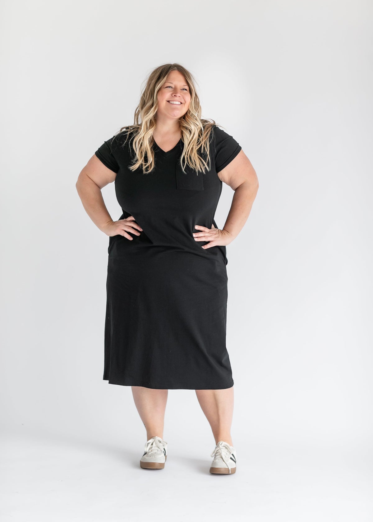 Finley V-neck T-shirt Dress