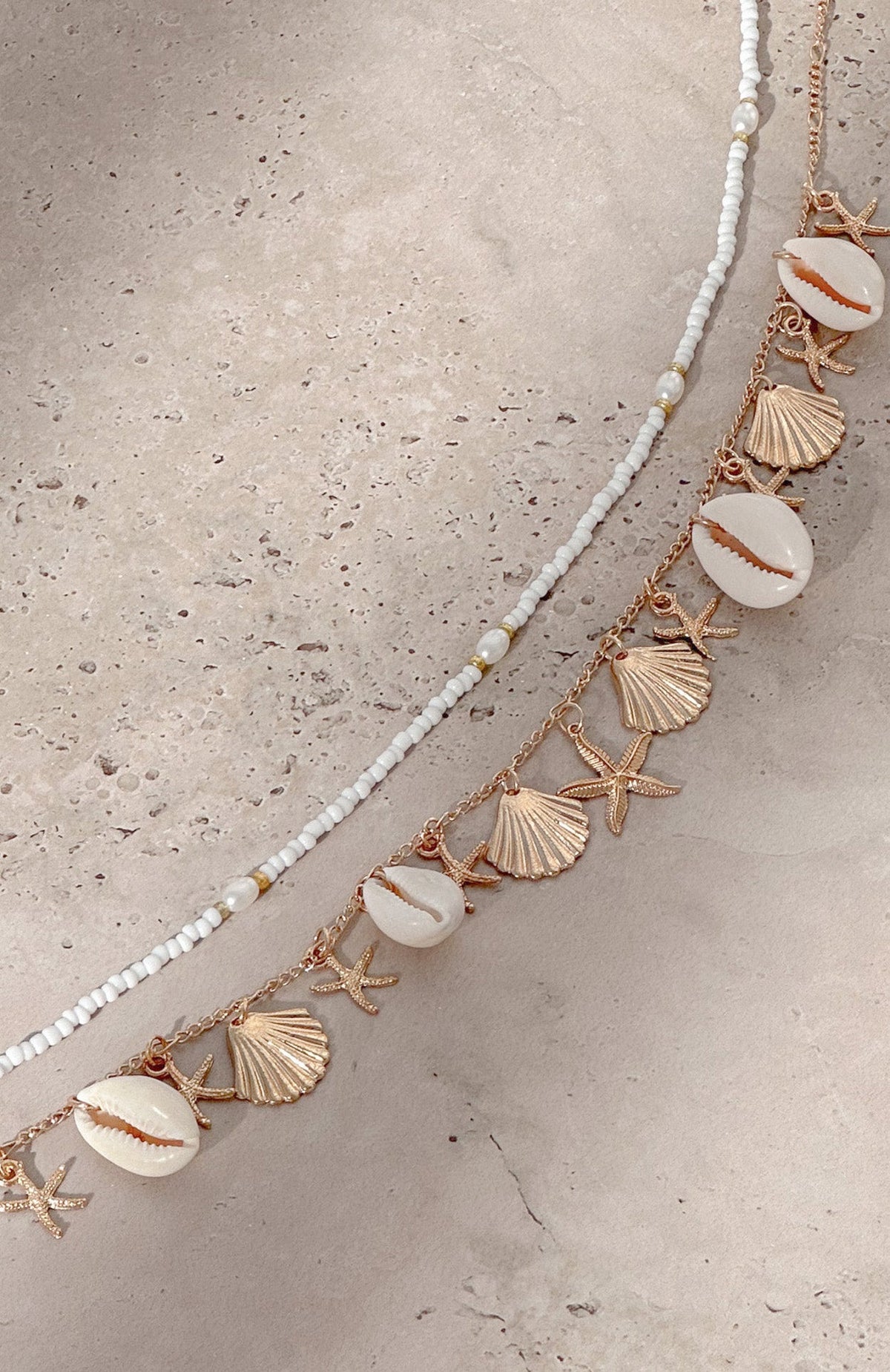 Cora Body Chain White/Gold