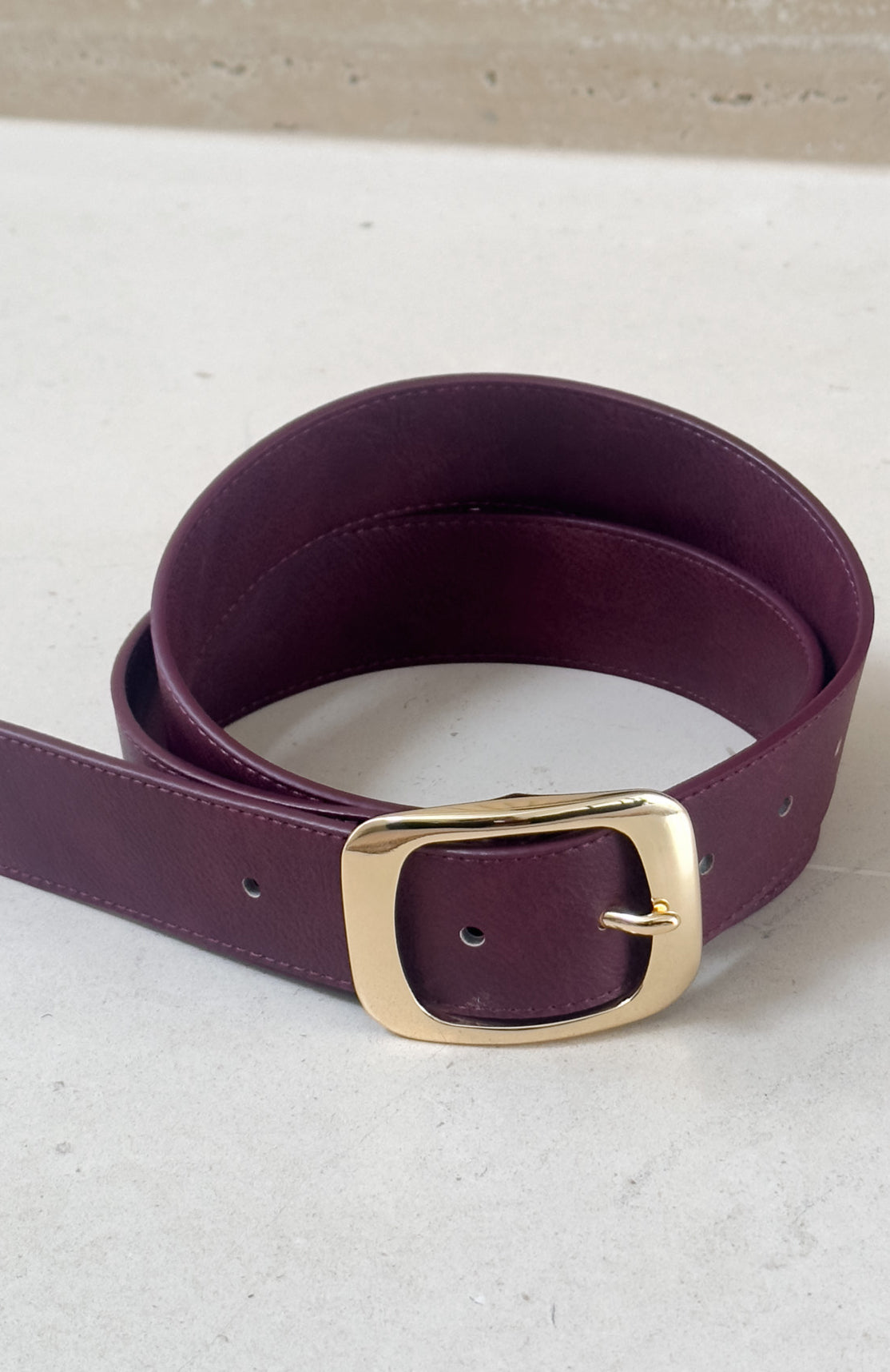 Reed Belt Burgundy/Gold