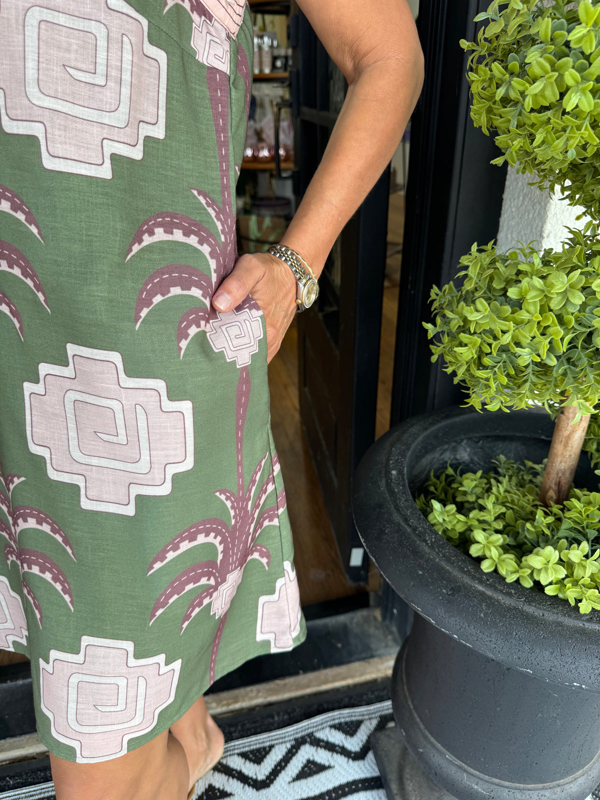 Gianna Dress - Olive
