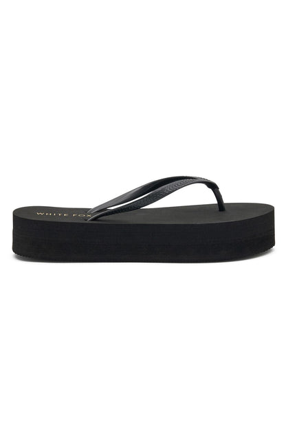 Melody Platform Thong Sandals Black