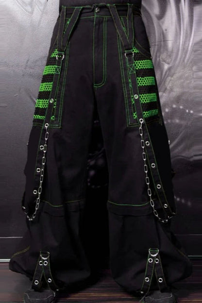 Gothic Wide Leg Cargo Jeans