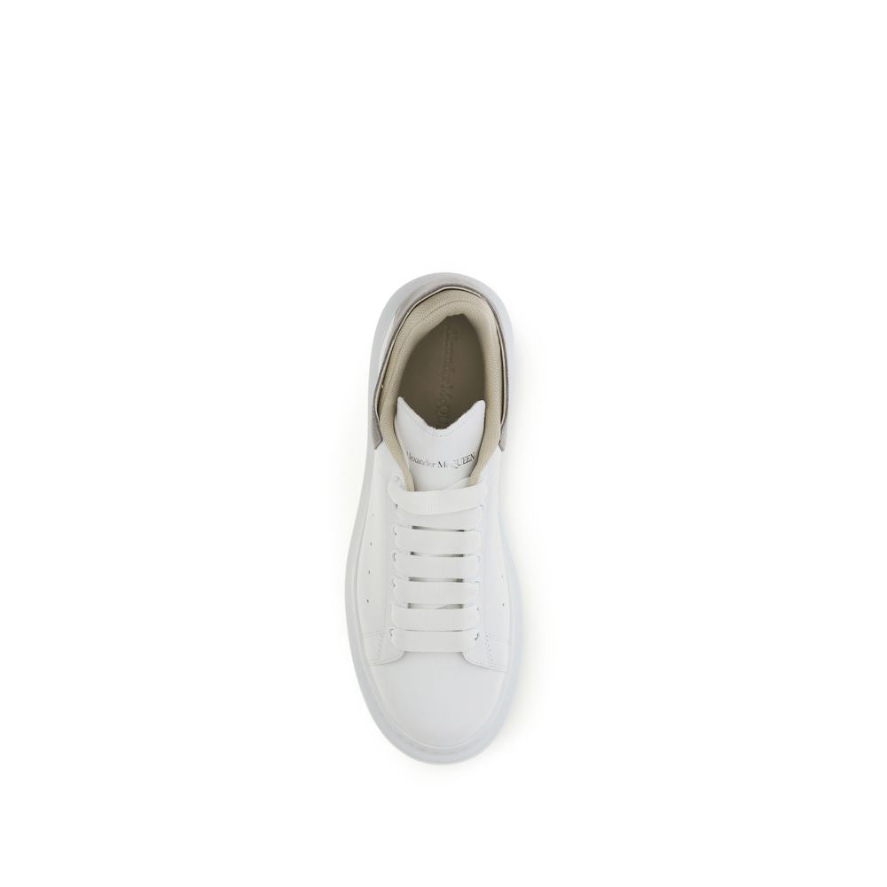 Alexander McQueen White Calf Leather Bos Taurus Chunky Sneakers