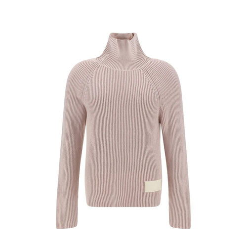 Ami Paris Multicolor Cotton Turtleneck