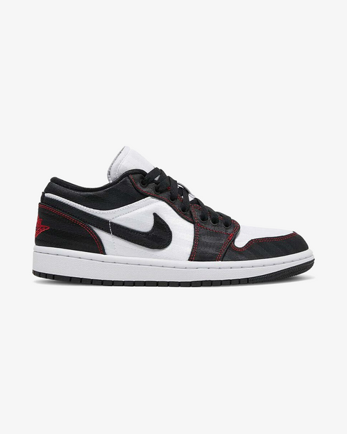 NIKE AIR JORDAN1 LOW SE UTILITY WHITE BLACK GYM RED W