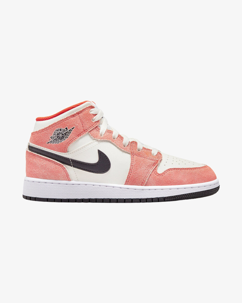 NIKE AIR JORDAN1 MID SE GS ORANGE SUEDE