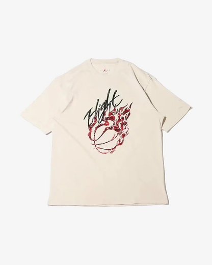 TRAVIS SCOTT X AIR JORDAN FLIGHT GRAPHIC CREAM TEE