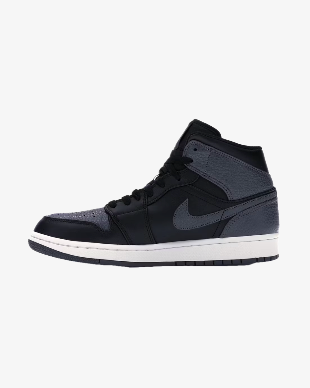 NIKE AIR JORDAN1 MID BLACK DARK GREY