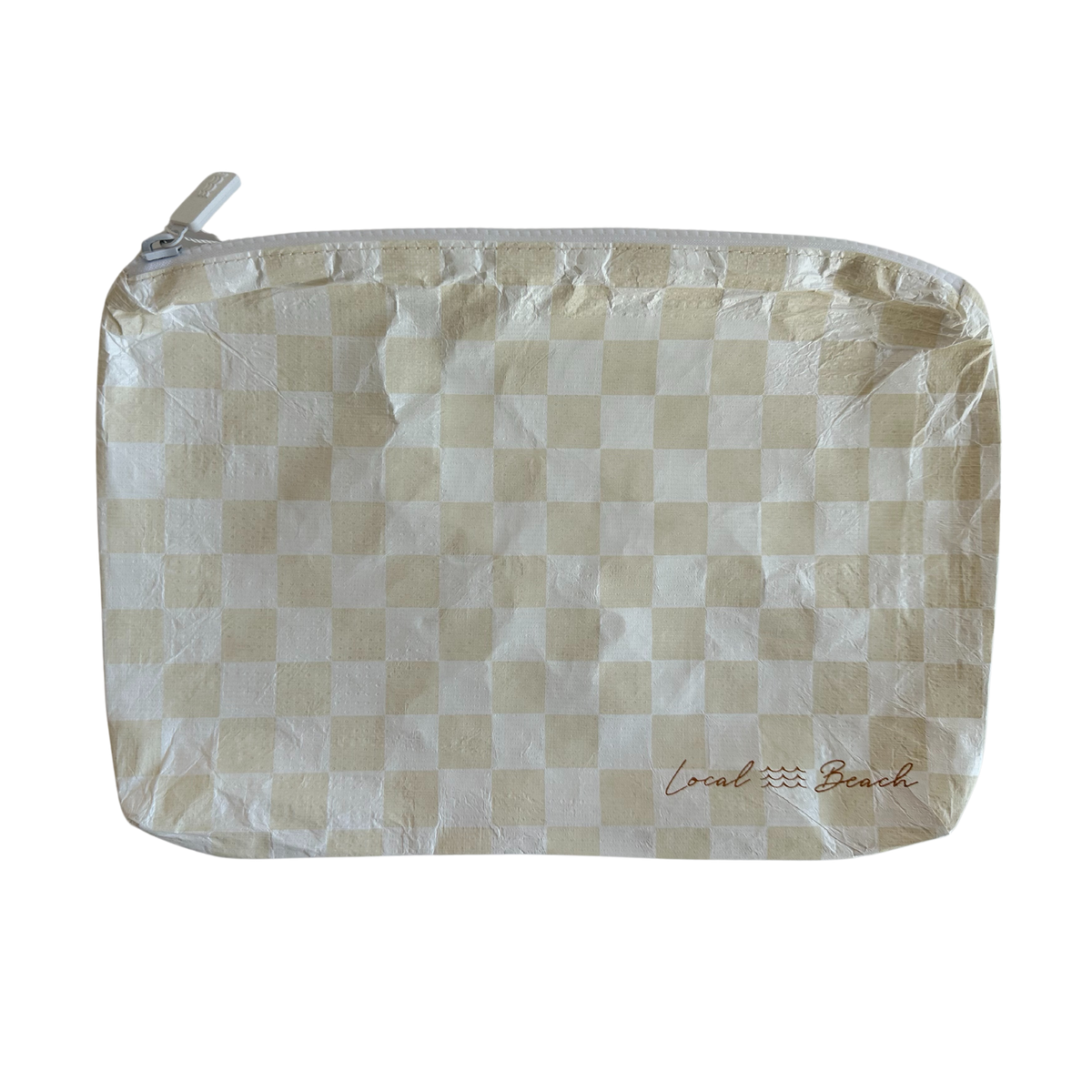 Sand Checker Water Resistant Tyvek Printed Pouch