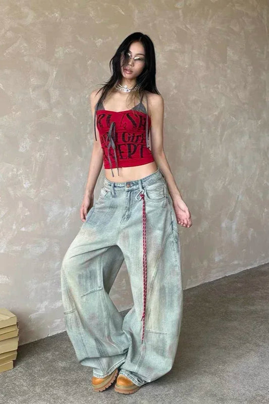Oversized Dyed Street Jeans