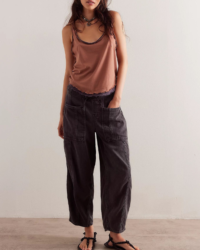 Loose Low Rise Jeans