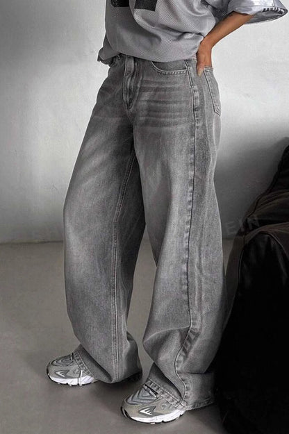 High Waist Vintage Relaxed Jeans