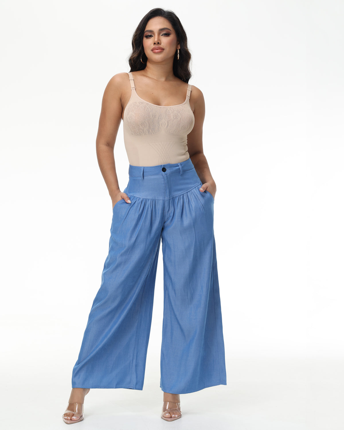 Wide Leg Casual Floor Loose Spring Skirt Trousers