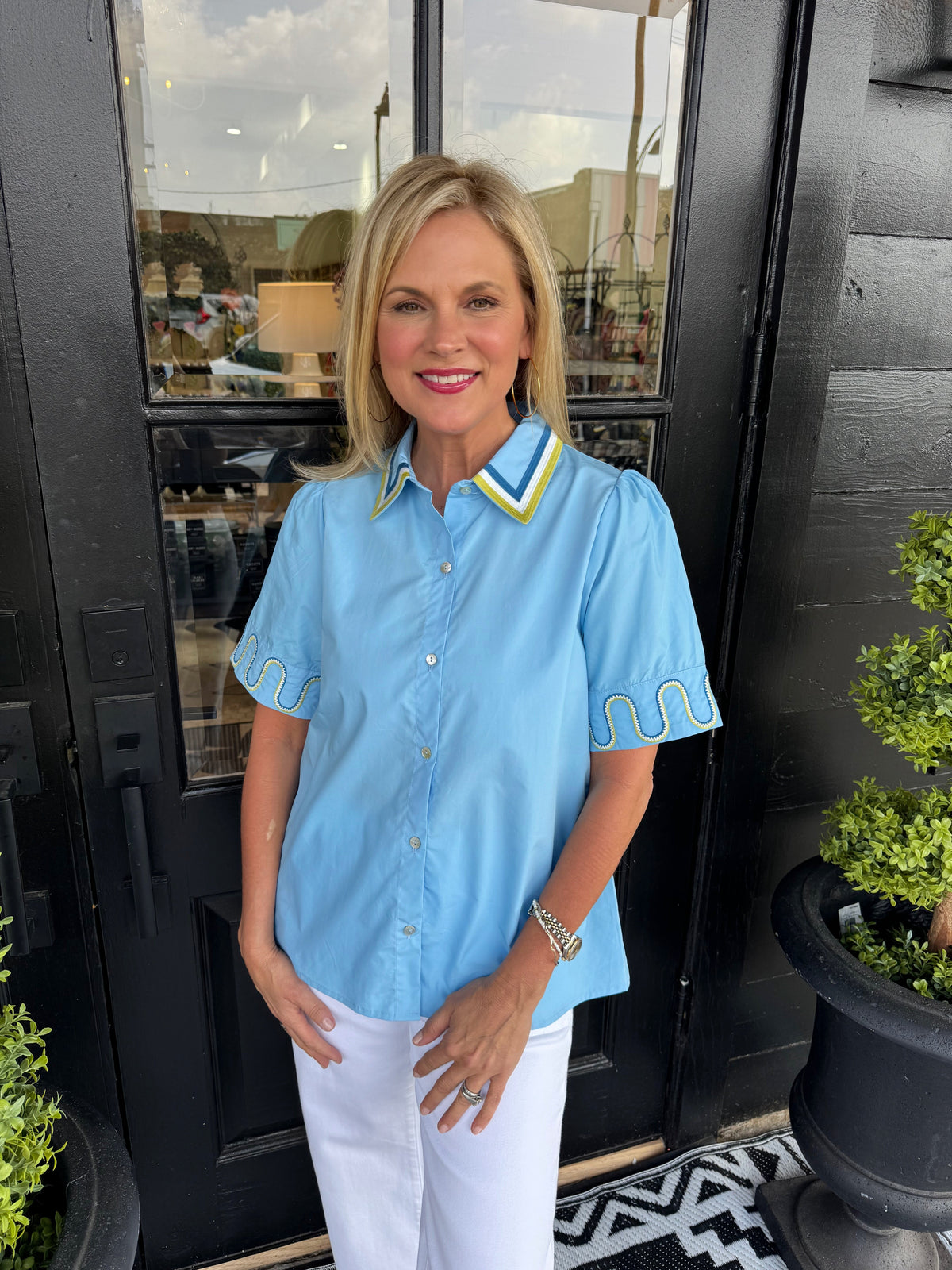 Ana Top - Blue
