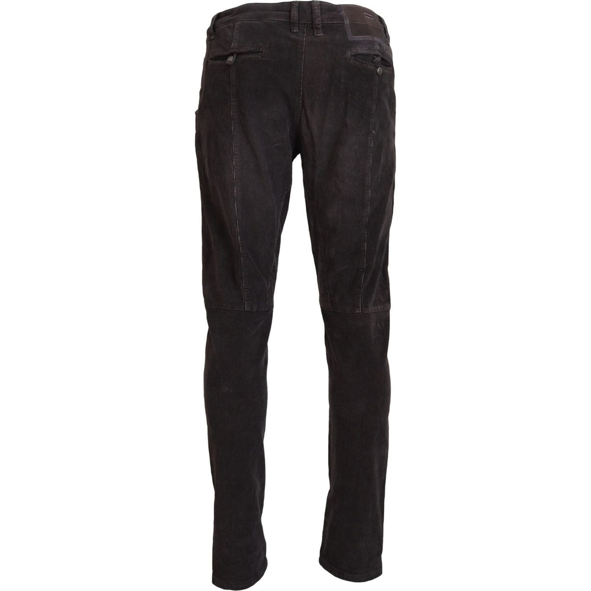 Acht Brown Cotton Straight Fit Men Casual Pants