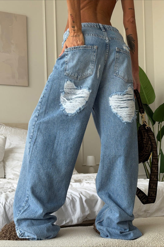 Street Style Flare Denim Jeans