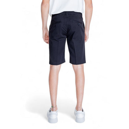 Antony Morato Black Cotton Bermuda Shorts