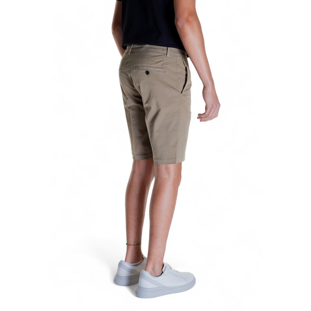 Antony Morato Beige Cotton Bermuda Shorts