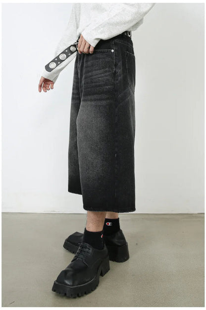 Vintage Y2K Loose Cropped Jeans
