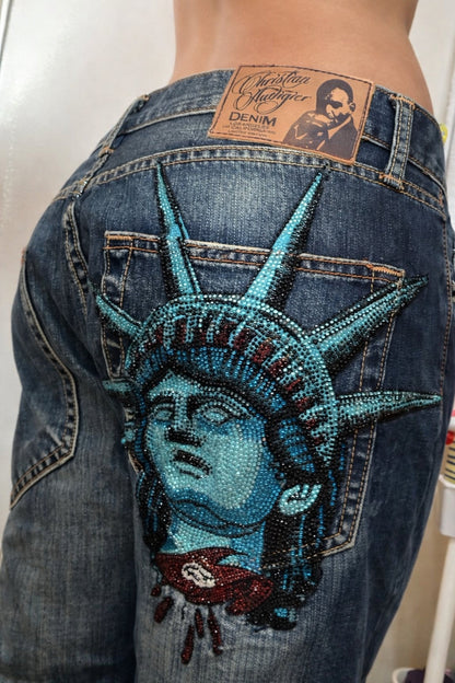 Chic Loose Relaxed Streetwear Versatile Jeans