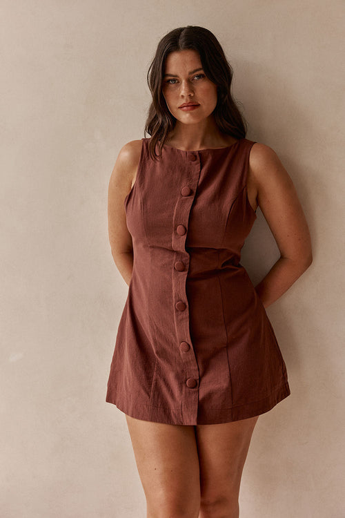 Graylee Dress - Chocolate