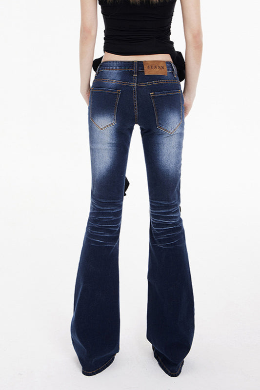 Low Waist Long Flare Jeans