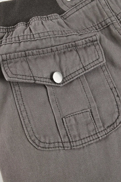Multi Pocket Low Waist Bootcut Jeans