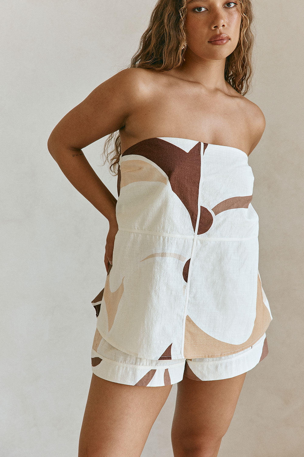 Ria Playsuit - Sable Floral