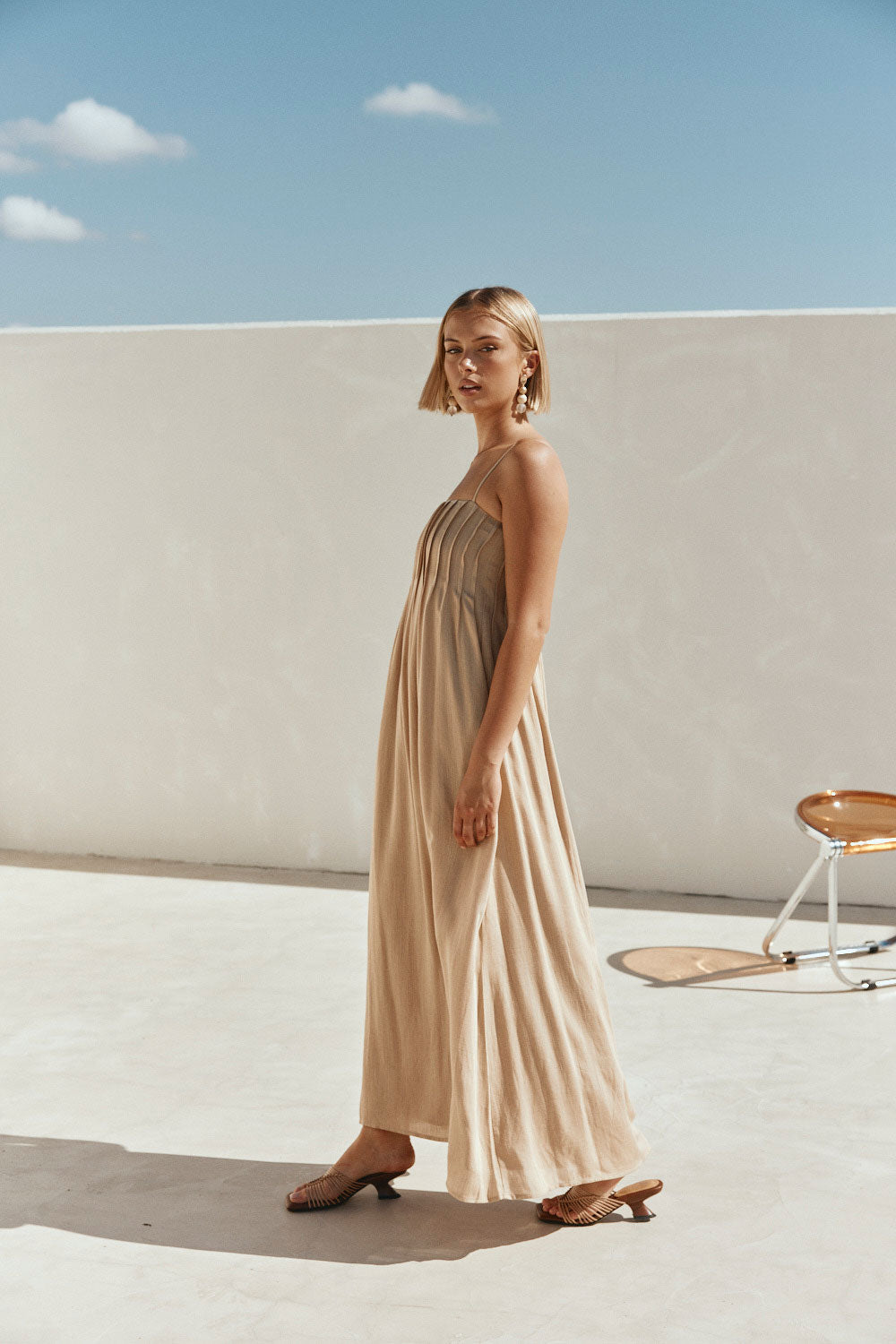 Ada Dress - Tan