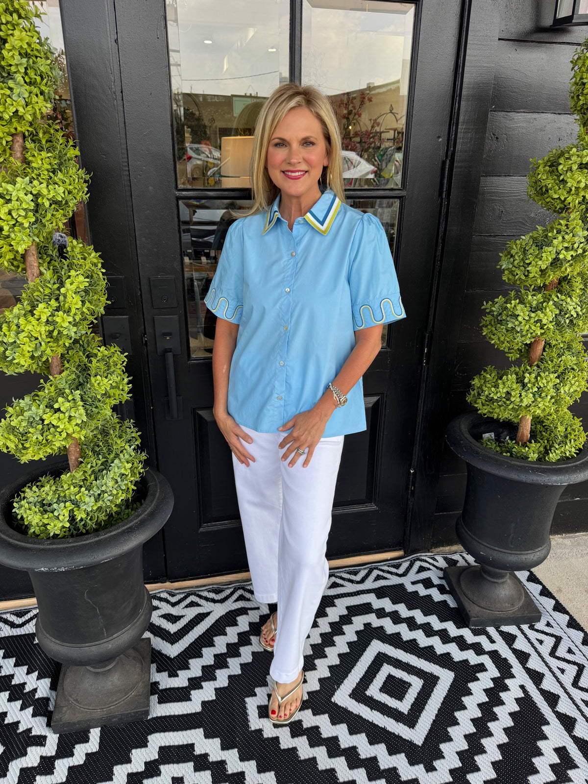 Ana Top - Blue