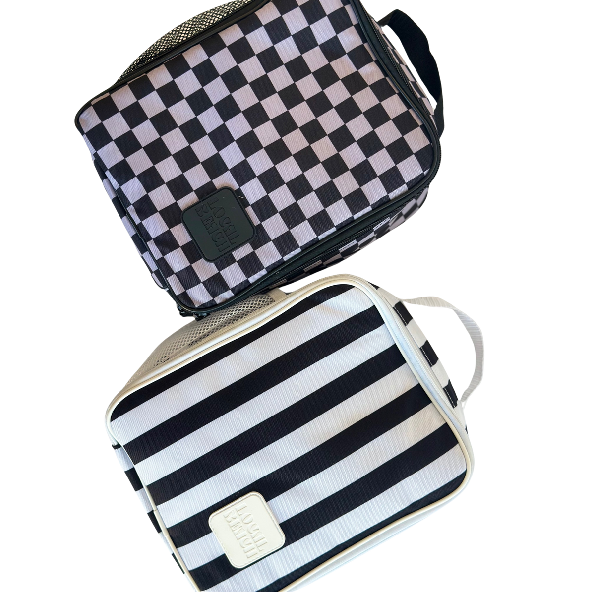 Black/White Striped Lunchbox