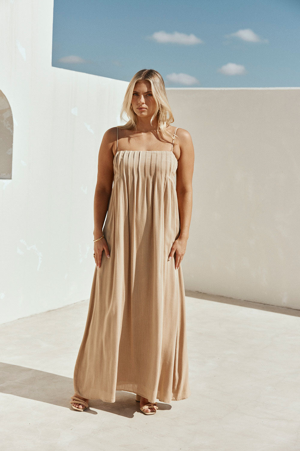 Ada Dress - Tan
