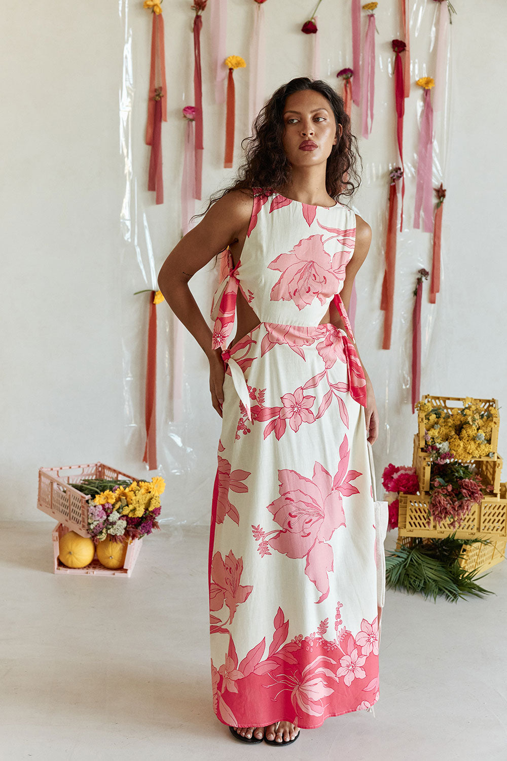 Mikalo Dress - Flora Sunset