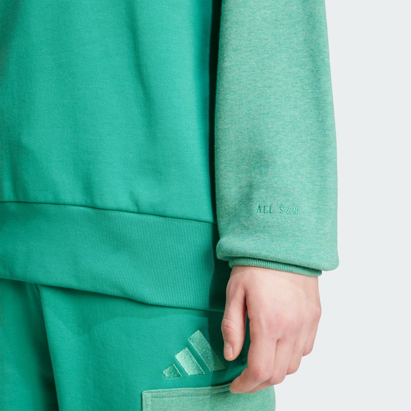 Men's adidas All SZN French Terry Colorblock Crew Sweatshirt