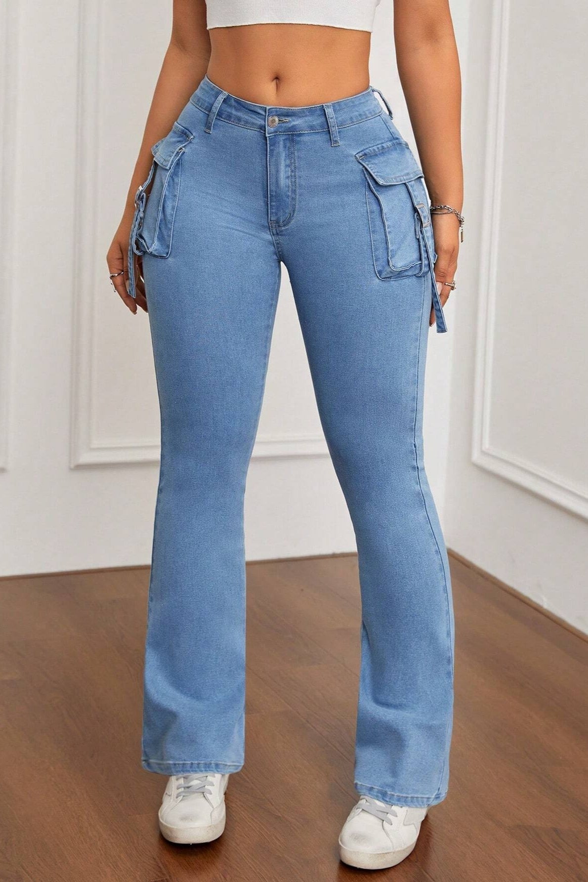 Slim Fit Stretch Flare Jeans