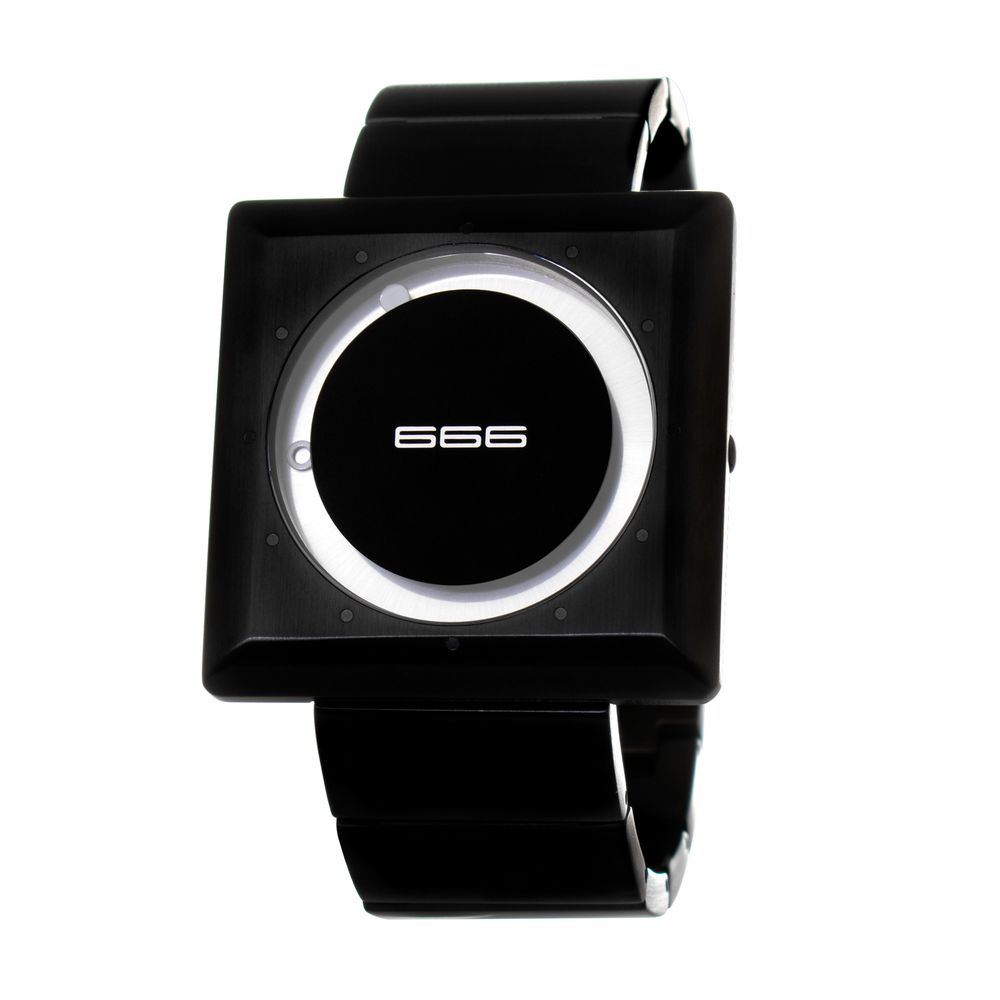 666BARCELONA Black Stainless Steel Dress Watch