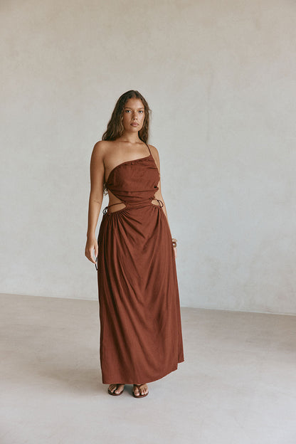 Mahya Dress - Chocolate