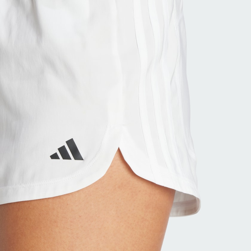 Women's adidas Pacer Training 3-Stripes Woven High-Rise Shorts
