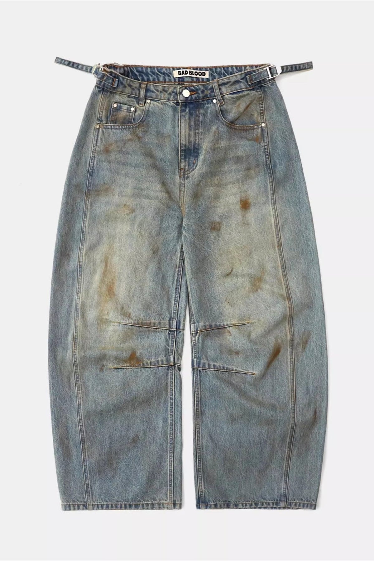 Vintage Distressed Wide Leg Jeans