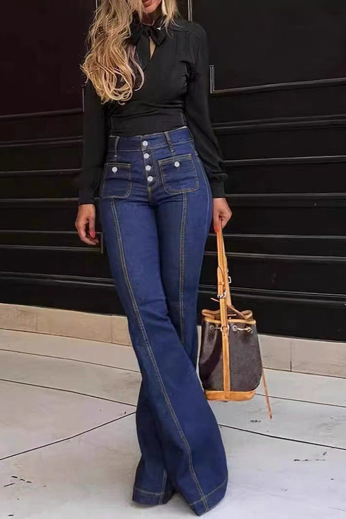 Stretch Slim Fit Flare Jeans