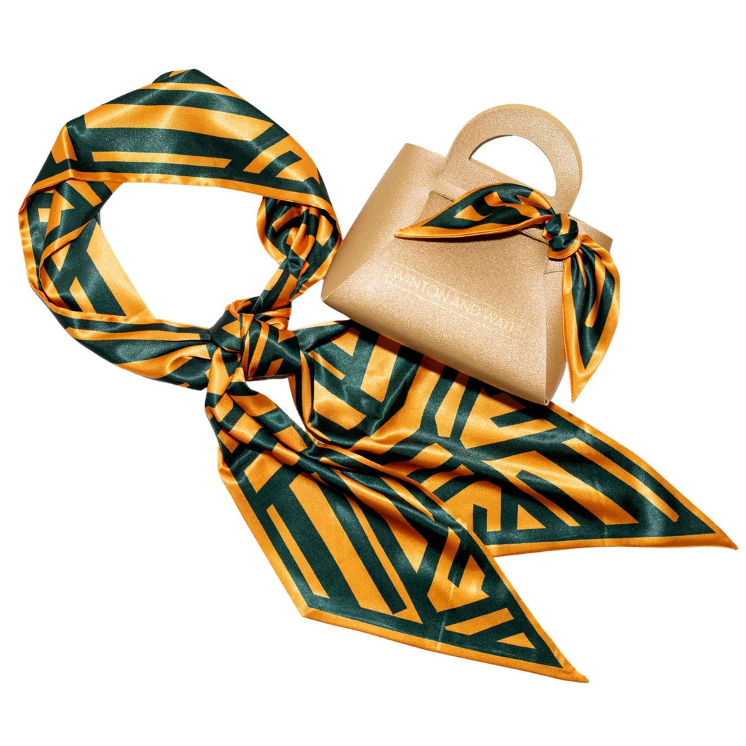 Green & Gold Gameday Scarf