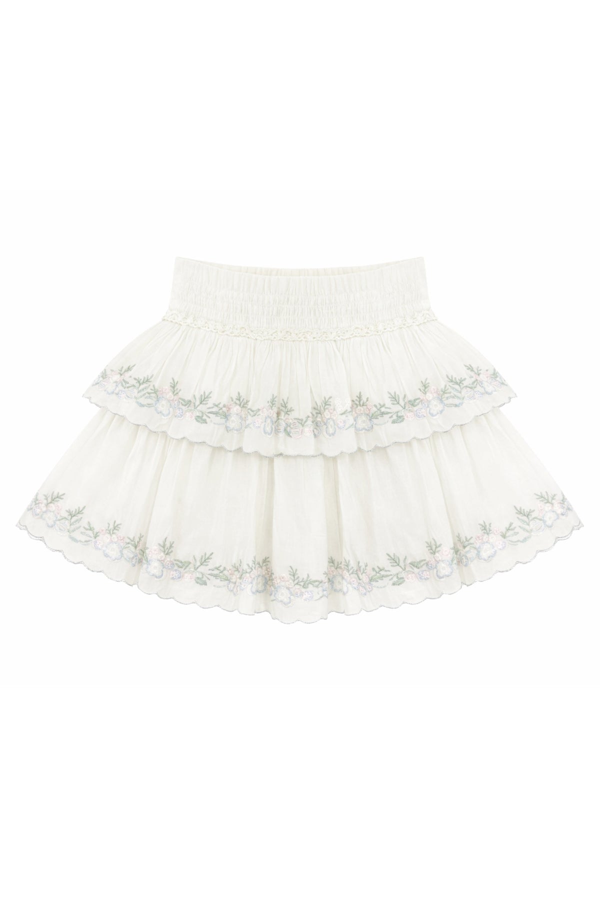 TWEEN ALLEGRA FLORAL EMBROIDERED SKIRT